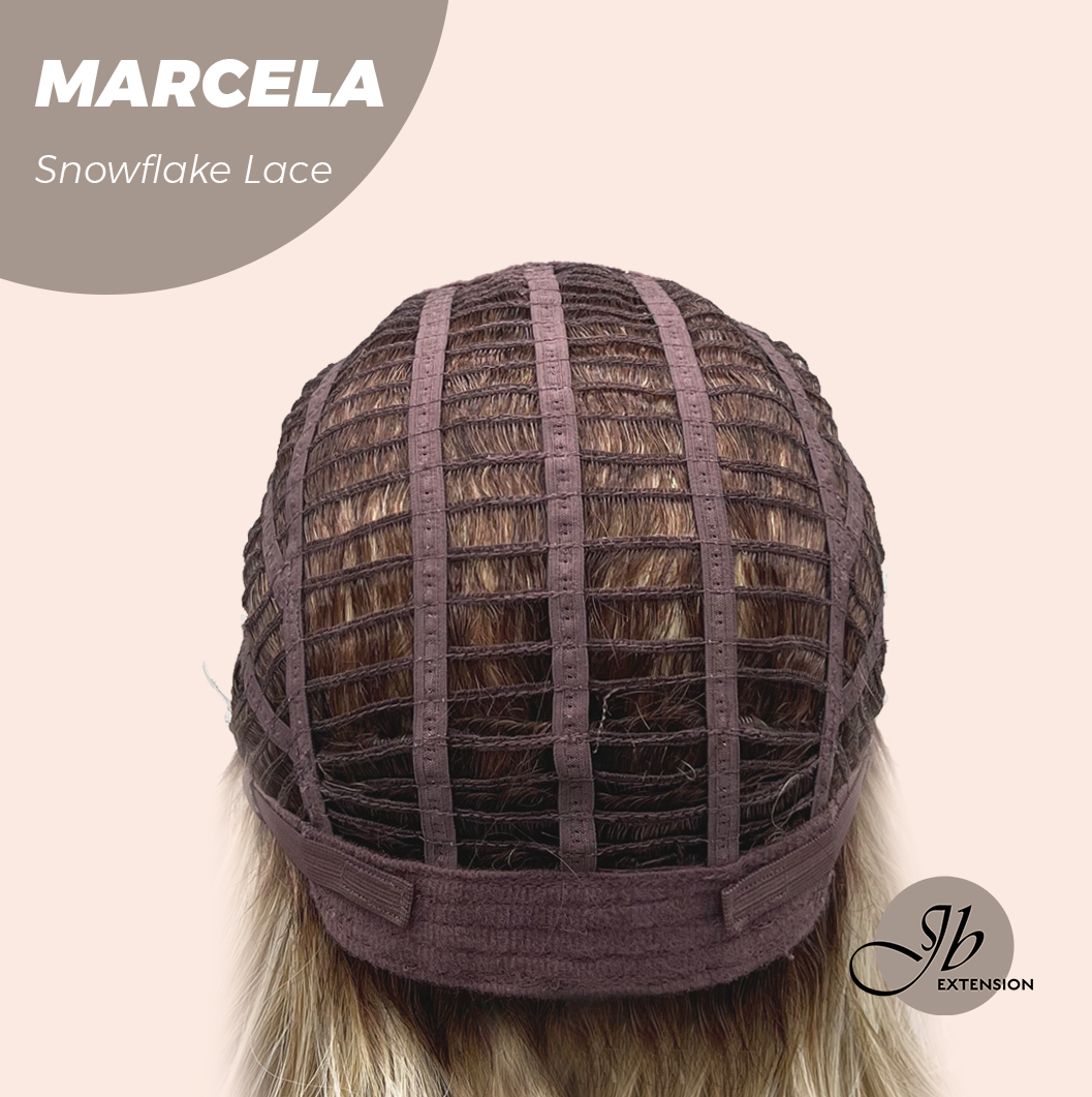 [PRE-ORDER] JBEXTENSION 15 Inches Blonde Pre-Cut Side Part Snowflake Lace Frontlace Glueless Wig MARCELA【BENDY EAR TABS】