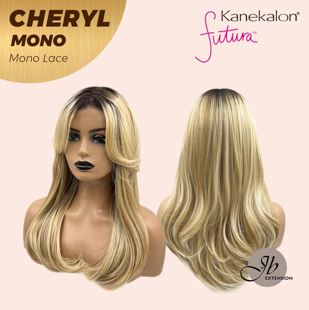 JBEXTENSION CHERYL MONO Monofilament Handmade Wig 6X5 Full Monofilament Hand Tied Top Wig 22 Inches Blonde Mono Lace Wig With Anti-slip Silicone Strips Glueless Wig CHERYL MONO【BENDY EAR TABS】