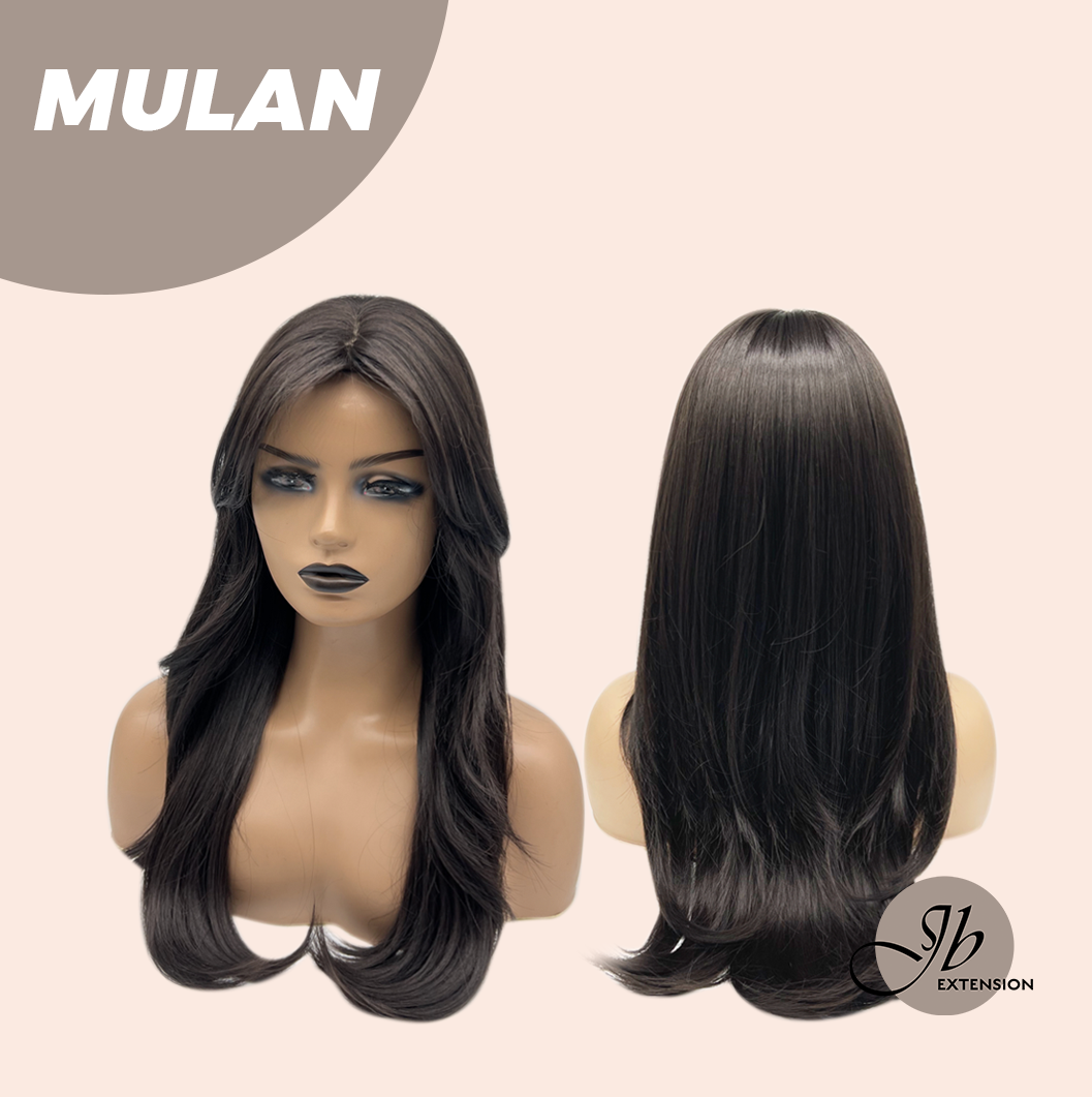 JBEXTENSION 24 Inches Midnight Brown( Black/Brown) Curly Wig MULAN
