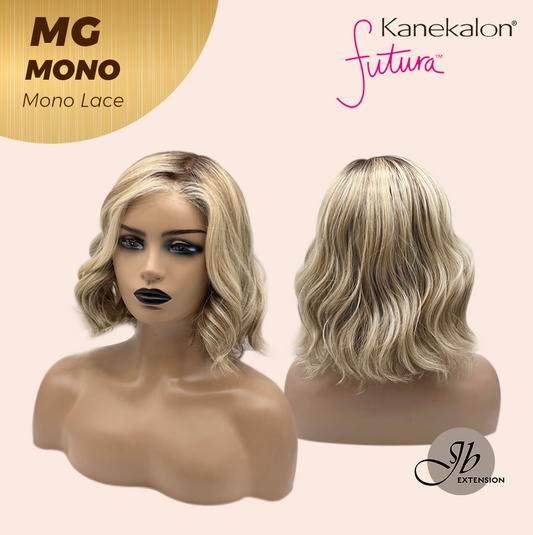 JBEXTENSION MG MONO Monofilament Handmade Wig 6X5 Full Monofilament Hand Tied Top Wig 12 Inches Dark Blonde Mono Lace Wig With Anti-slip Silicone Strips Glueless Wig MG MONO【BENDY EAR TABS】