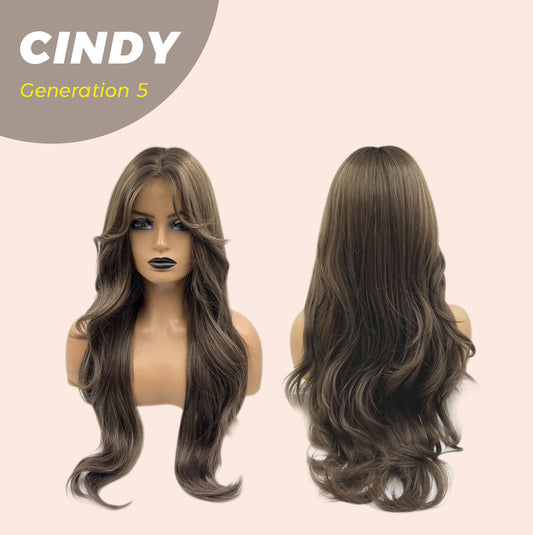 JBEXTENSION GENERATION FIVE 28 Inches Curly Cold Brown Wig CINDY G5
