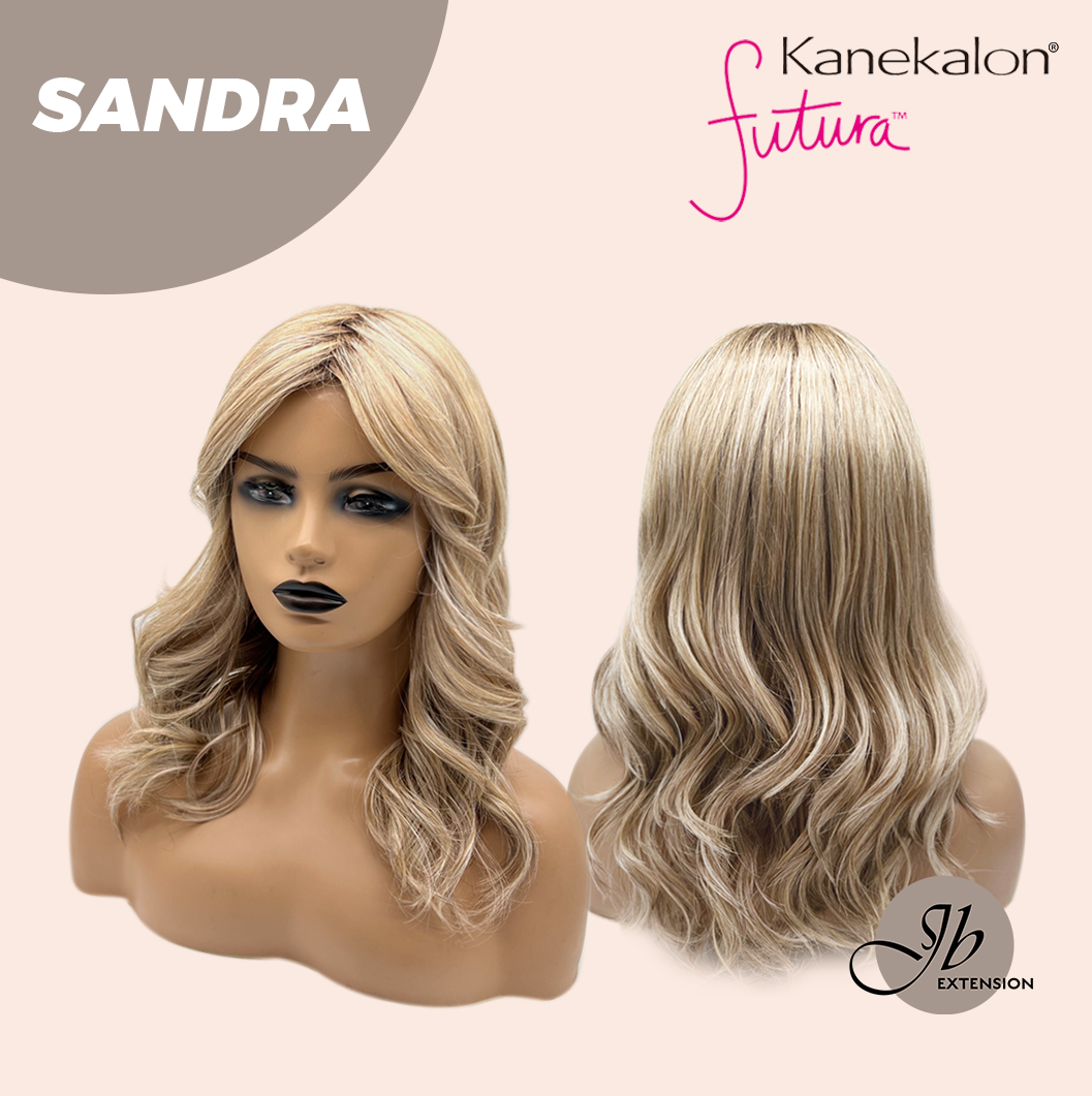 JBEXTENSION 17 Inches Peach Blonde Curly Women Fashion Full Machine Wig SANDRA【PLUS PERMATEASE】【BENDY EAR TABS】