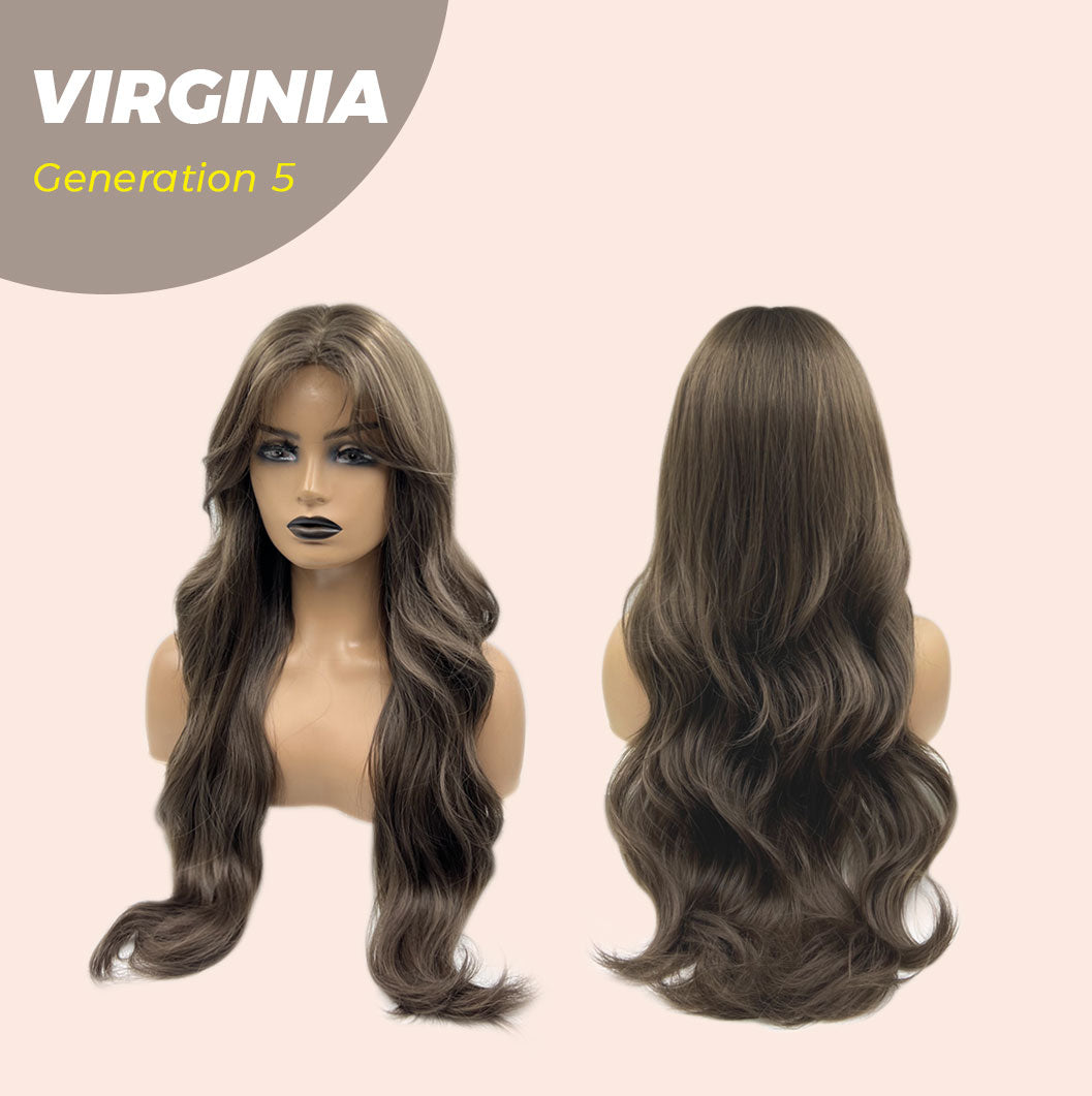 JBEXTENSION GENERATION FIVE 26 Inches Curly Cold Brown Wig VIRGINIA G5