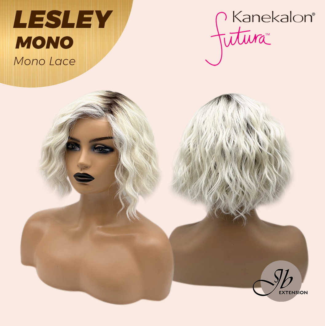 JBEXTENSION LESLEY MONO Monofilament Handmade Wig 6X5 Full Monofilament Hand Tied Top Wig 10 Inches Silver Curly Mono Lace Wig With Anti-slip Silicone Strips Glueless Wig LESLEY MONO【BENDY EAR TABS】