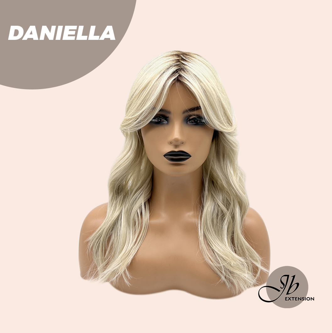 JBEXTENSION 19 Inches Blonde Wave Women Fashion Full Machine Wig DANIELLA【PLUS PERMATEASE】【BENDY EAR TABS】