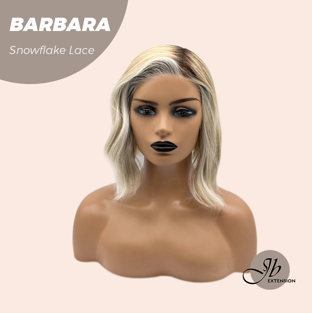 [PRE-ORDER] JBEXTENSION 12 Inches Blonde Curly Pre-Cut Side Part Snowflake Lace Frontlace Glueless Wig BARBARA【BENDY EAR TABS】