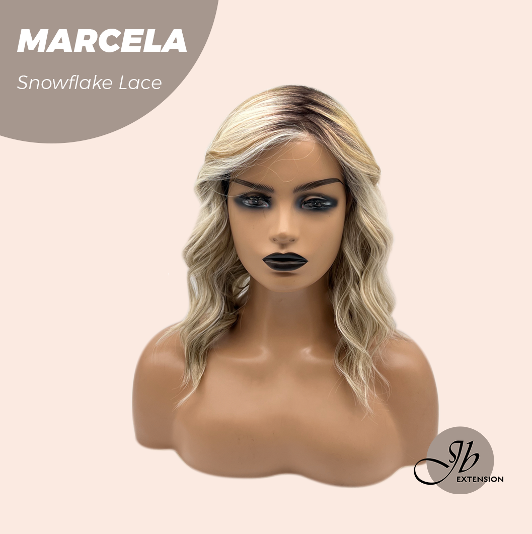 [PRE-ORDER] JBEXTENSION 15 Inches Blonde Pre-Cut Side Part Snowflake Lace Frontlace Glueless Wig MARCELA【BENDY EAR TABS】