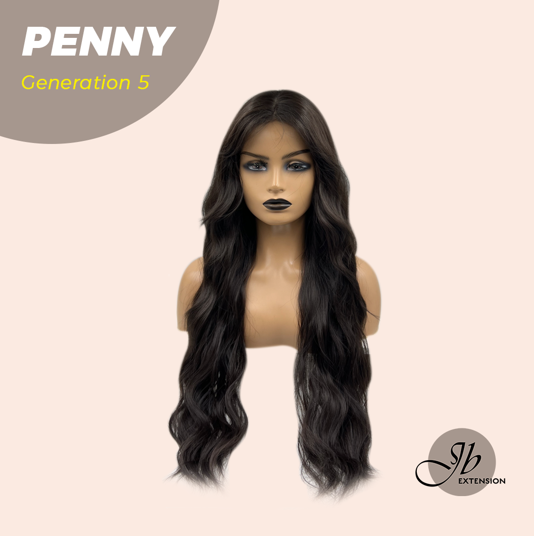 JBEXTENSION GENERATION FIVE 28 Inches Midnight Brown( Black/Brown) Wave Wig PENNY G5