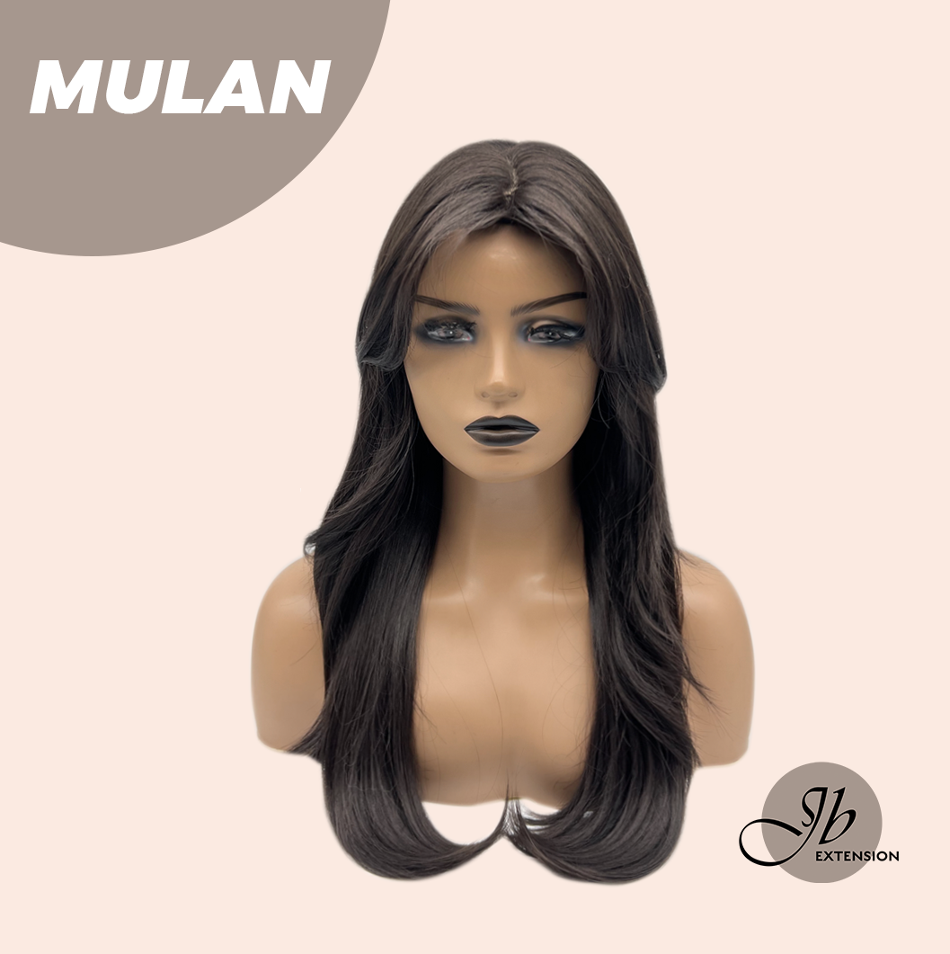 JBEXTENSION 24 Inches Midnight Brown( Black/Brown) Curly Wig MULAN