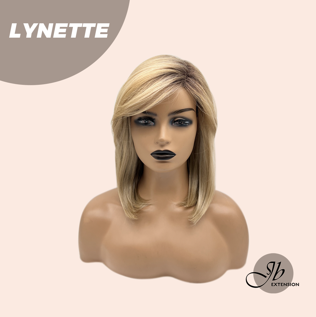 JBEXTENSION 14 Inches Honey Blonde Women Fashion Full Machine Wig LYNETTE【PLUS PERMATEASE】【BENDY EAR TABS】