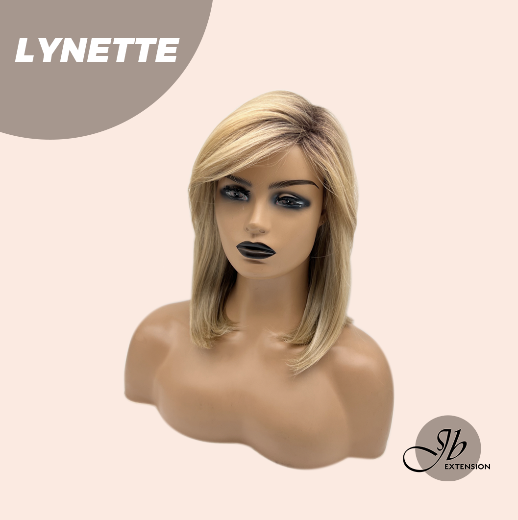 JBEXTENSION 14 Inches Honey Blonde Women Fashion Full Machine Wig LYNETTE【PLUS PERMATEASE】【BENDY EAR TABS】