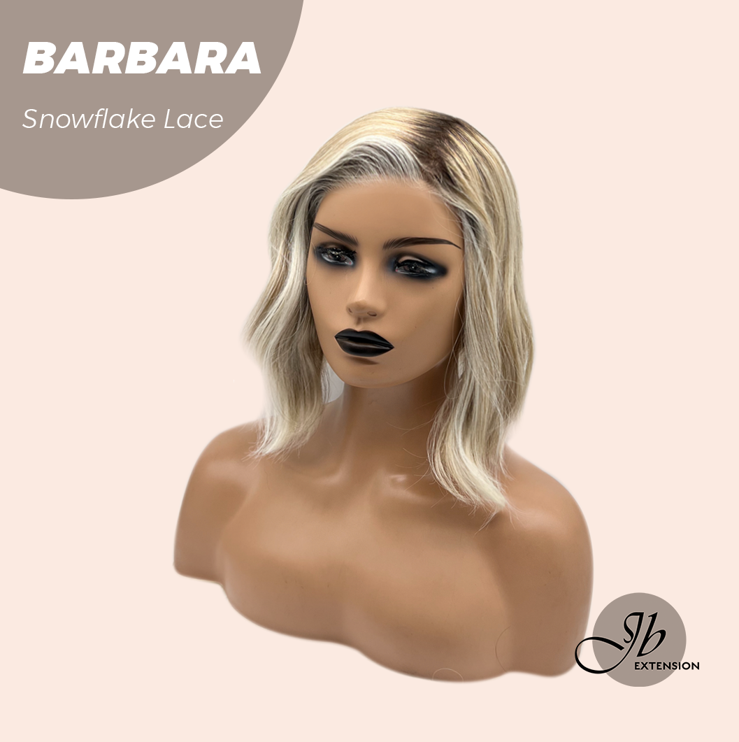 [PRE-ORDER] JBEXTENSION 12 Inches Blonde Curly Pre-Cut Side Part Snowflake Lace Frontlace Glueless Wig BARBARA【BENDY EAR TABS】