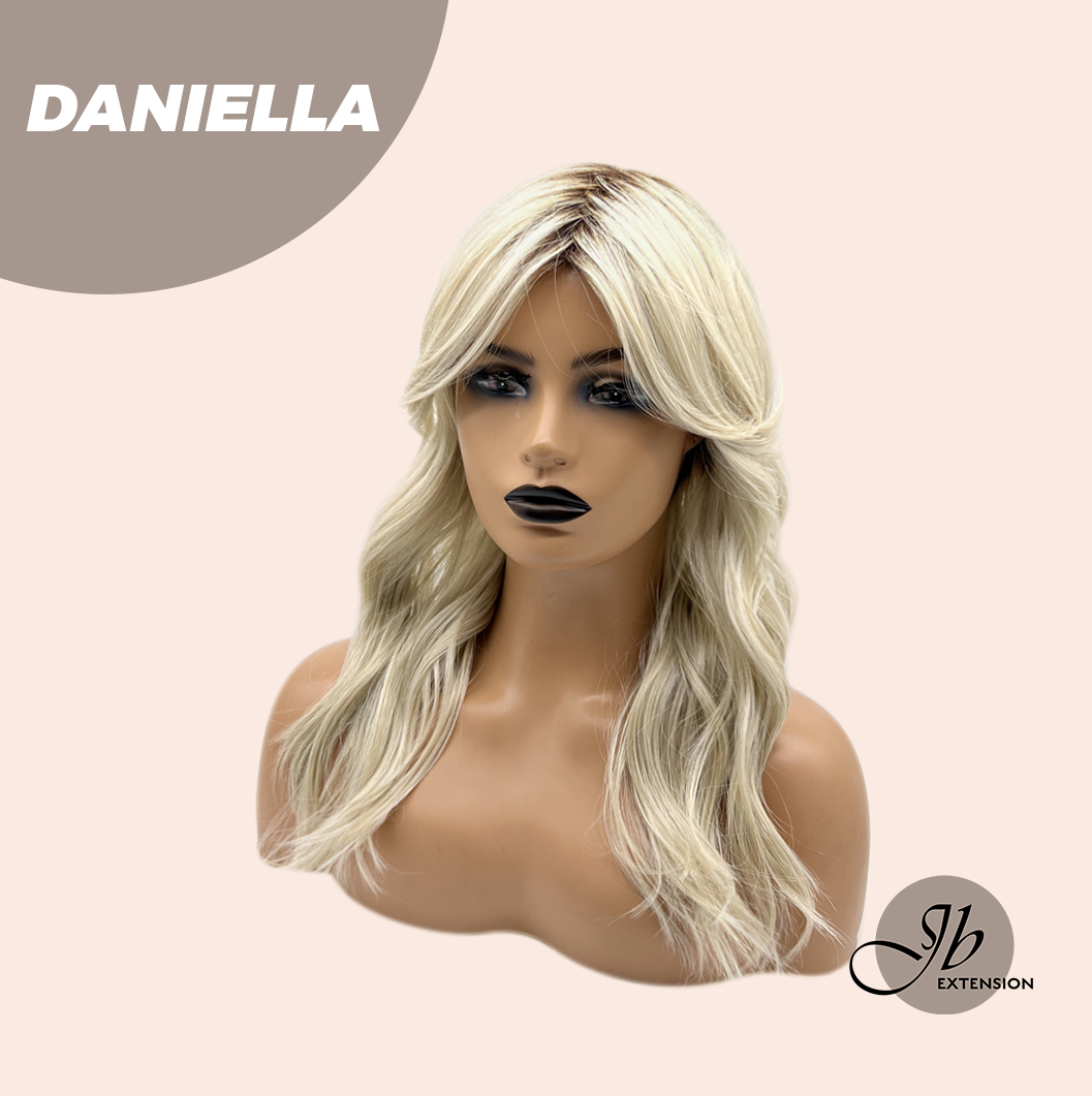 JBEXTENSION 19 Inches Blonde Wave Women Fashion Full Machine Wig DANIELLA【PLUS PERMATEASE】【BENDY EAR TABS】