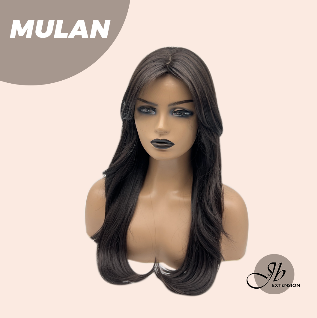 JBEXTENSION 24 Inches Midnight Brown( Black/Brown) Curly Wig MULAN