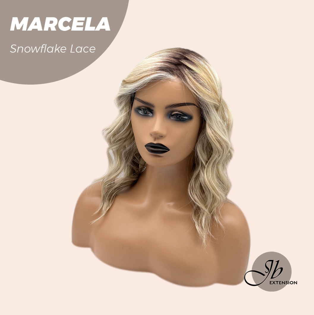 [PRE-ORDER] JBEXTENSION 15 Inches Blonde Pre-Cut Side Part Snowflake Lace Frontlace Glueless Wig MARCELA【BENDY EAR TABS】