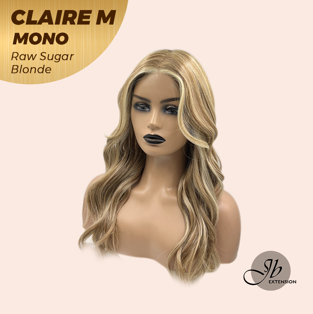 [PRE-ORDER] JBEXTENSION CLAIRE MONO RAW SUGAR BLONDE Partial Monofilament Wig 22 Inches Raw Sugar Blonde Partial Mono Lace Glueless Wig CLAIRE MONO RAW SUGAR BLONDE【BENDY EAR TABS】