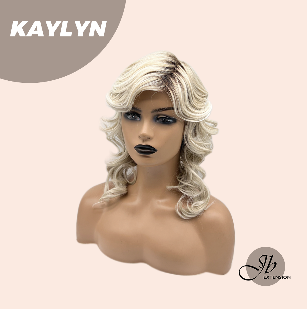JBEXTENSION 15 Inches Blonde Curly Women Fashion Full Machine Wig KAYLYN【PLUS PERMATEASE】【BENDY EAR TABS】