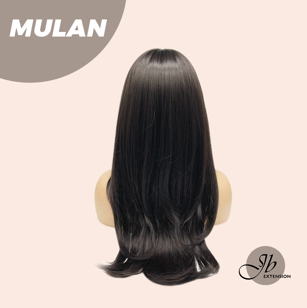 JBEXTENSION 24 Inches Midnight Brown( Black/Brown) Curly Wig MULAN