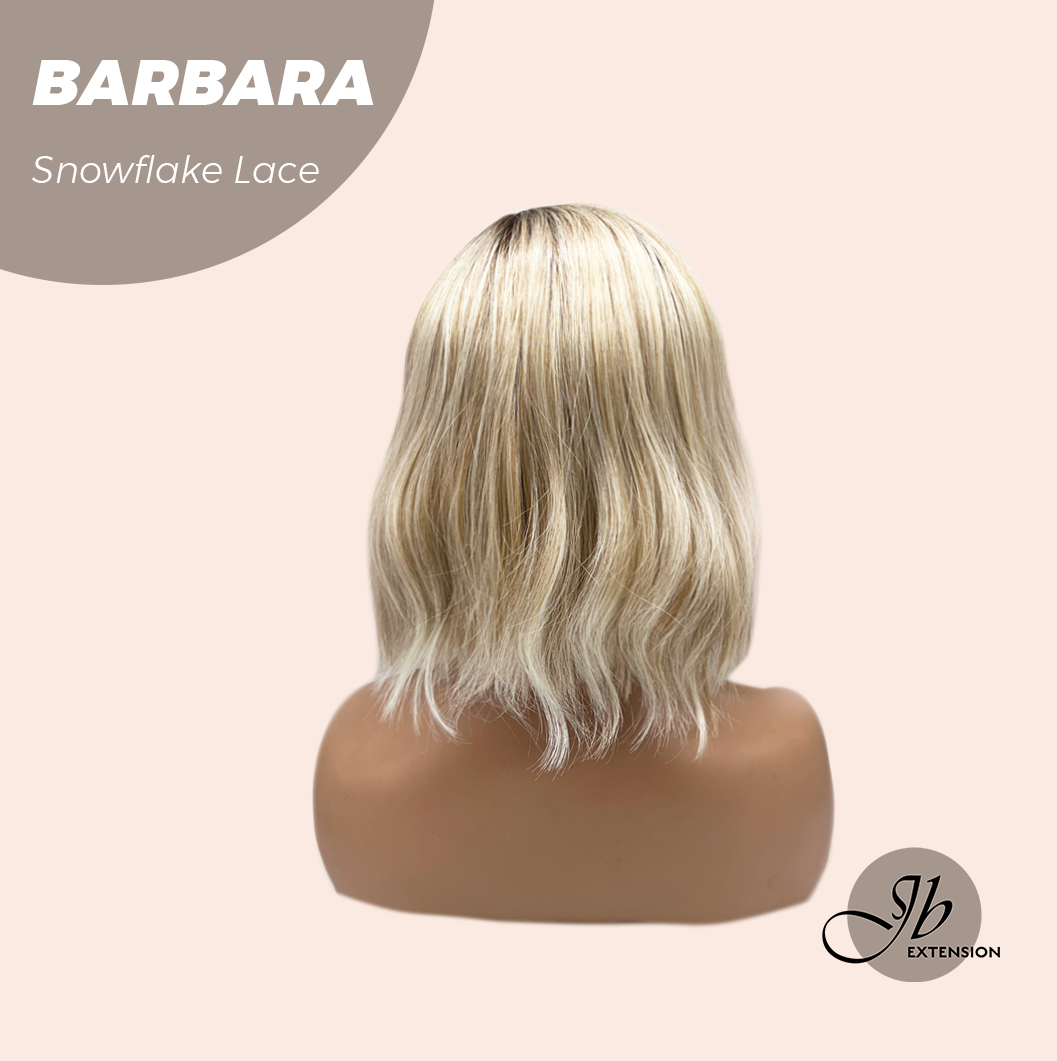 [PRE-ORDER] JBEXTENSION 12 Inches Blonde Curly Pre-Cut Side Part Snowflake Lace Frontlace Glueless Wig BARBARA【BENDY EAR TABS】