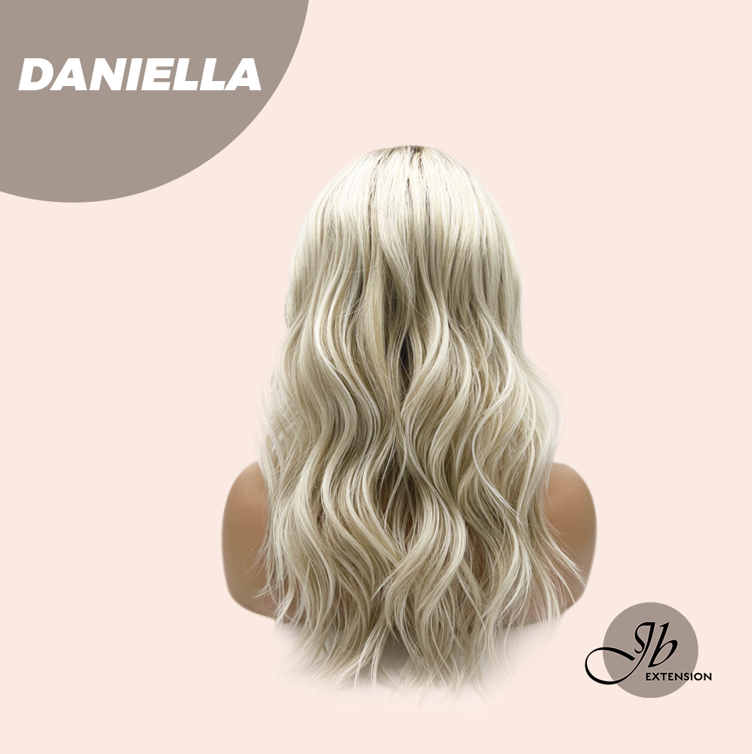 JBEXTENSION 19 Inches Blonde Wave Women Fashion Full Machine Wig DANIELLA【PLUS PERMATEASE】【BENDY EAR TABS】