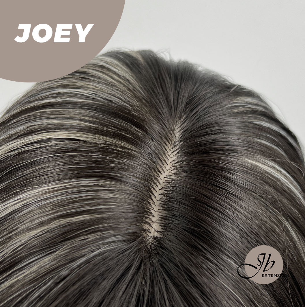 JBEXTENSION 20 Inches Wolf Cut Black With Pink Silver Highlight Wig JOEY