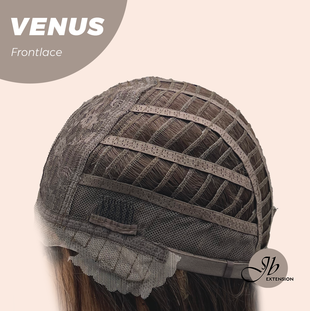 JBEXTENSION 16 Inches Mix Blonde Women Pre-Cut Frontlace Glueless Wig VENUS