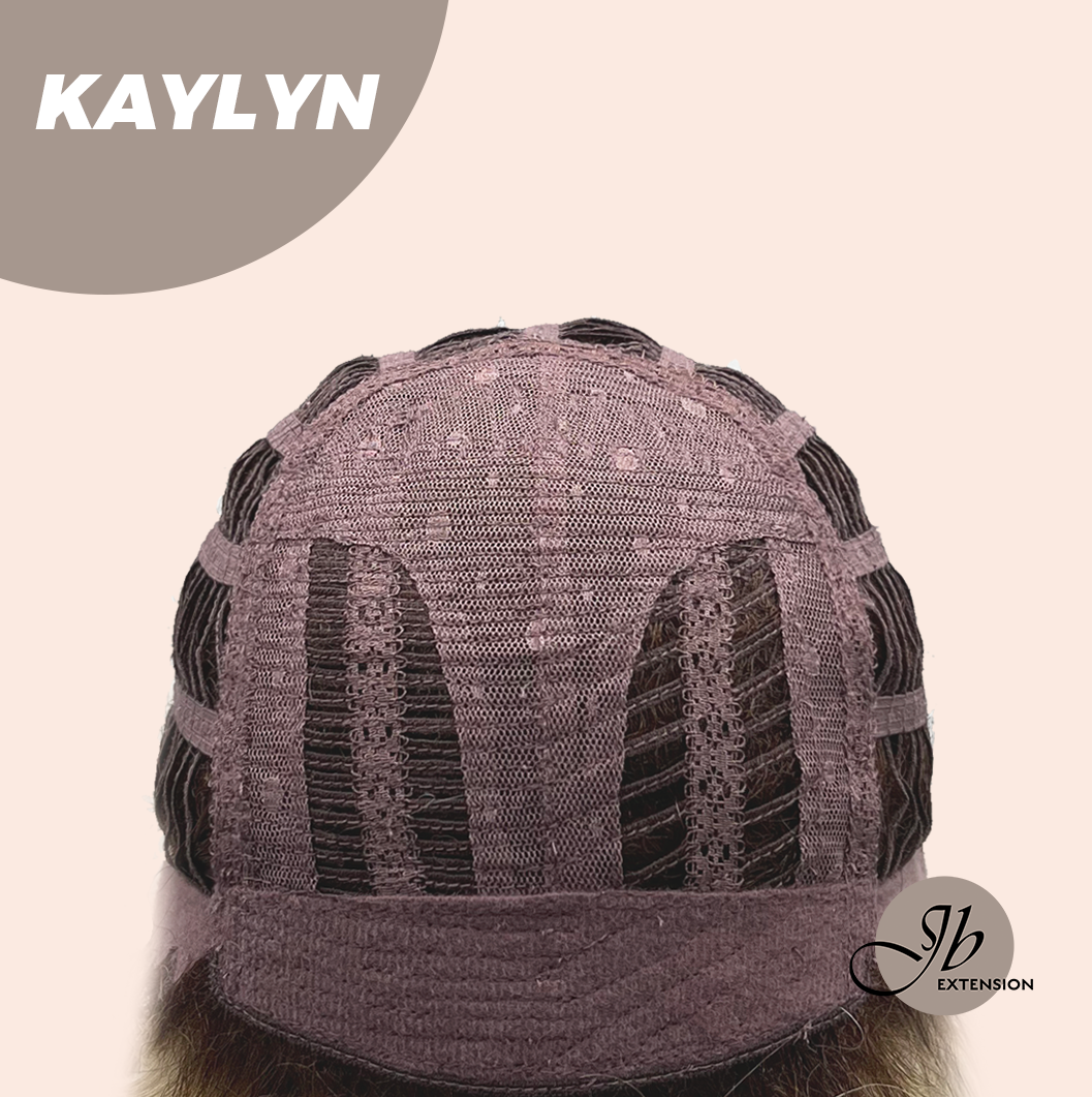 JBEXTENSION 15 Inches Blonde Curly Women Fashion Full Machine Wig KAYLYN【PLUS PERMATEASE】【BENDY EAR TABS】