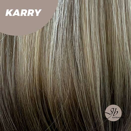 JBEXTENSION 12 Inches Bob Cut Short Straight Blonde With Black End Wig KARRY