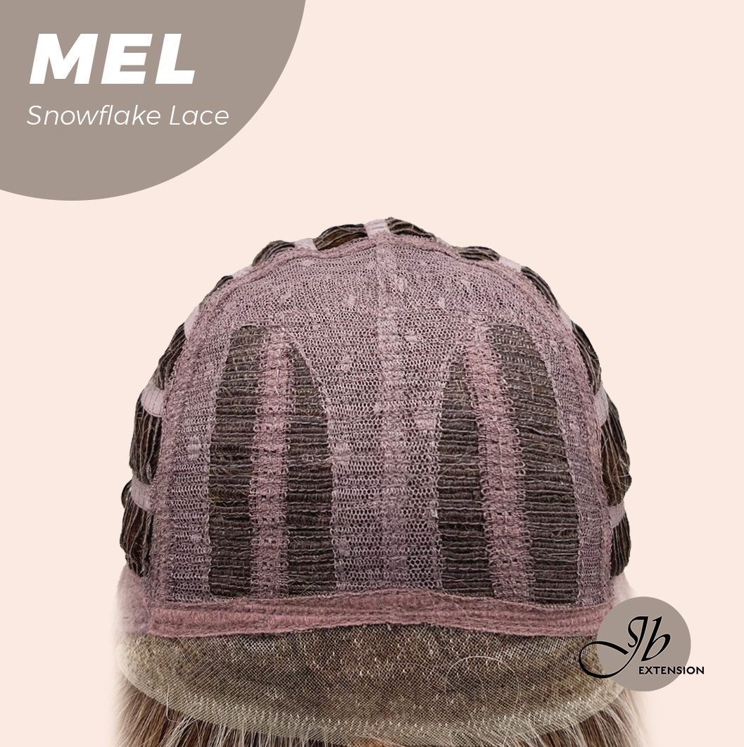 JBEXTENSION 20 Inches Ash Blonde Curly Pre-Cut Snowflake Lace Frontlace Glueless Wig MEL【PERMATEASE】【BENDY EAR TABS】