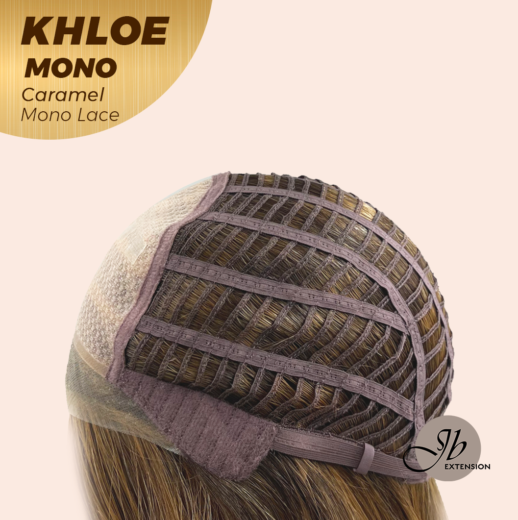 [PRE-ORDER] JBEXTENSION KHLOE MONO CARAMEL Monofilament Handmade Wig 6X5 Full Monofilament Hand Tied Top Wig 12 Inches Bob Cut Caramel Mono Lace Handmade Futura Fiber Wig With Anti-slip Silicone Strips Glueless Wig KHLOE MONO CARAMEL【BENDY EAR TABS】