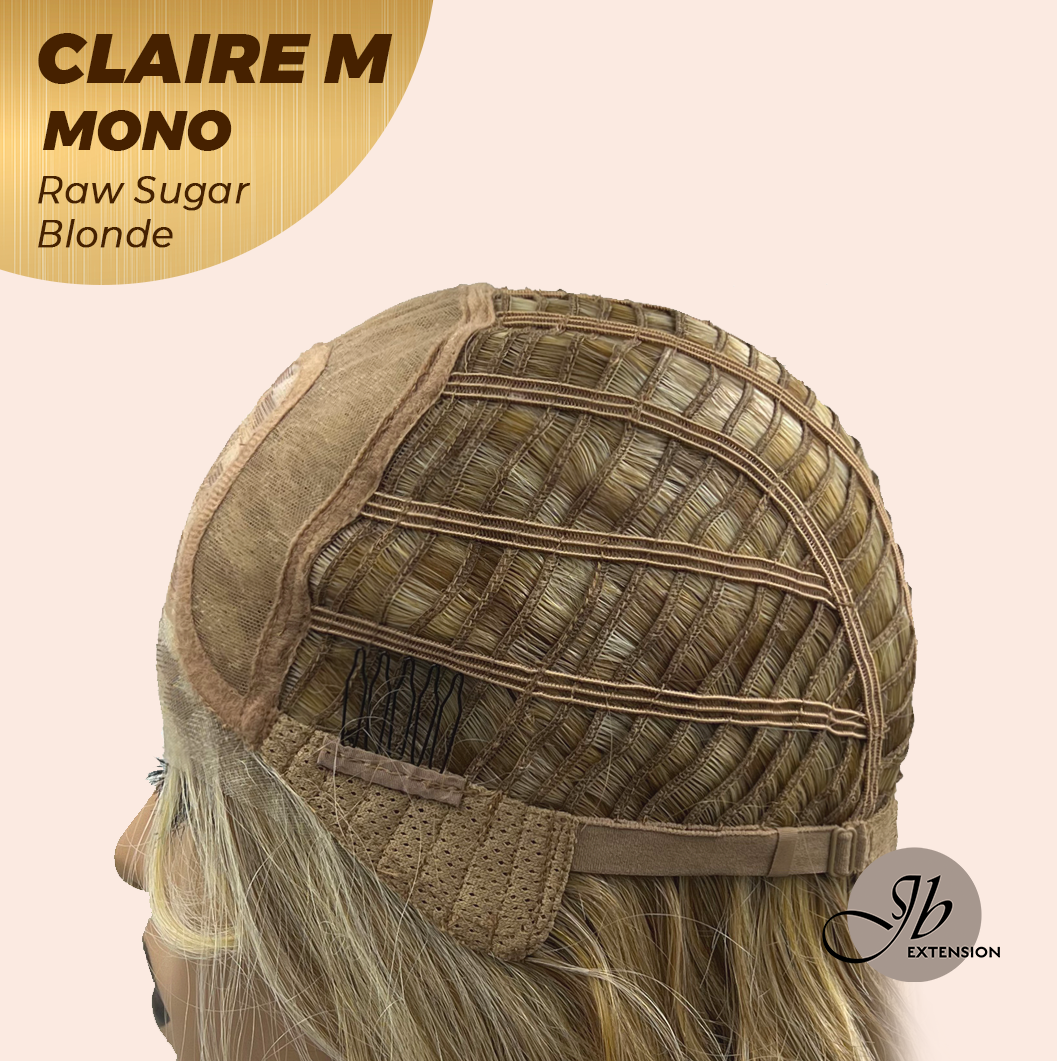 [PRE-ORDER] HOT OF SEASON - CLAIRE MONO RAW SUGAR BLONDE Partial Monofilament Wig 22 Inches Raw Sugar Blonde Partial Mono Lace Glueless Wig CLAIRE MONO RAW SUGAR BLONDE【BENDY EAR TABS】