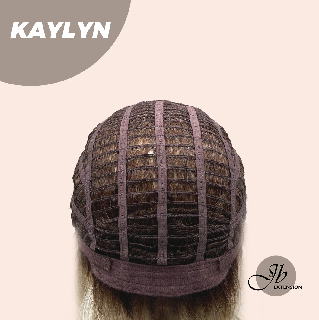 JBEXTENSION 15 Inches Blonde Curly Women Fashion Full Machine Wig KAYLYN【PLUS PERMATEASE】【BENDY EAR TABS】