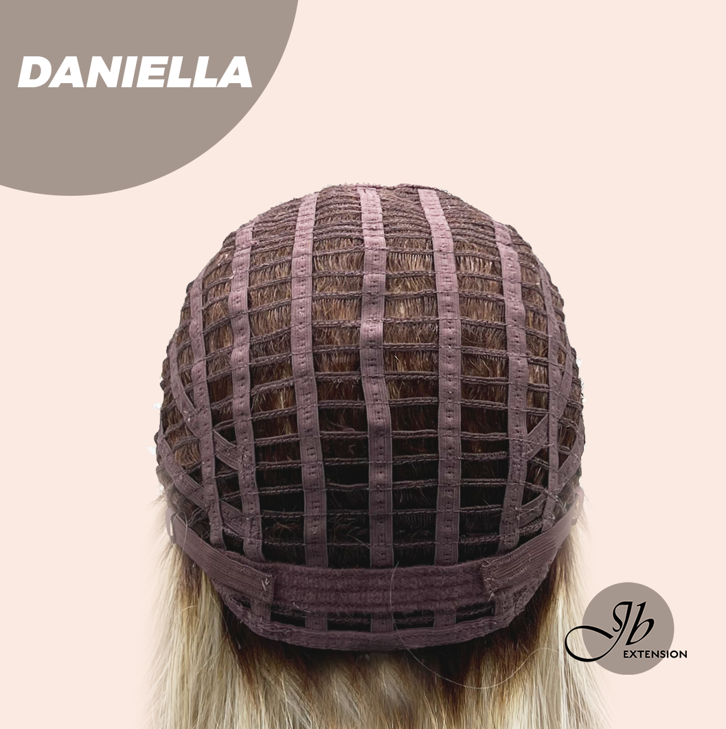 JBEXTENSION 19 Inches Blonde Wave Women Fashion Full Machine Wig DANIELLA【PLUS PERMATEASE】【BENDY EAR TABS】