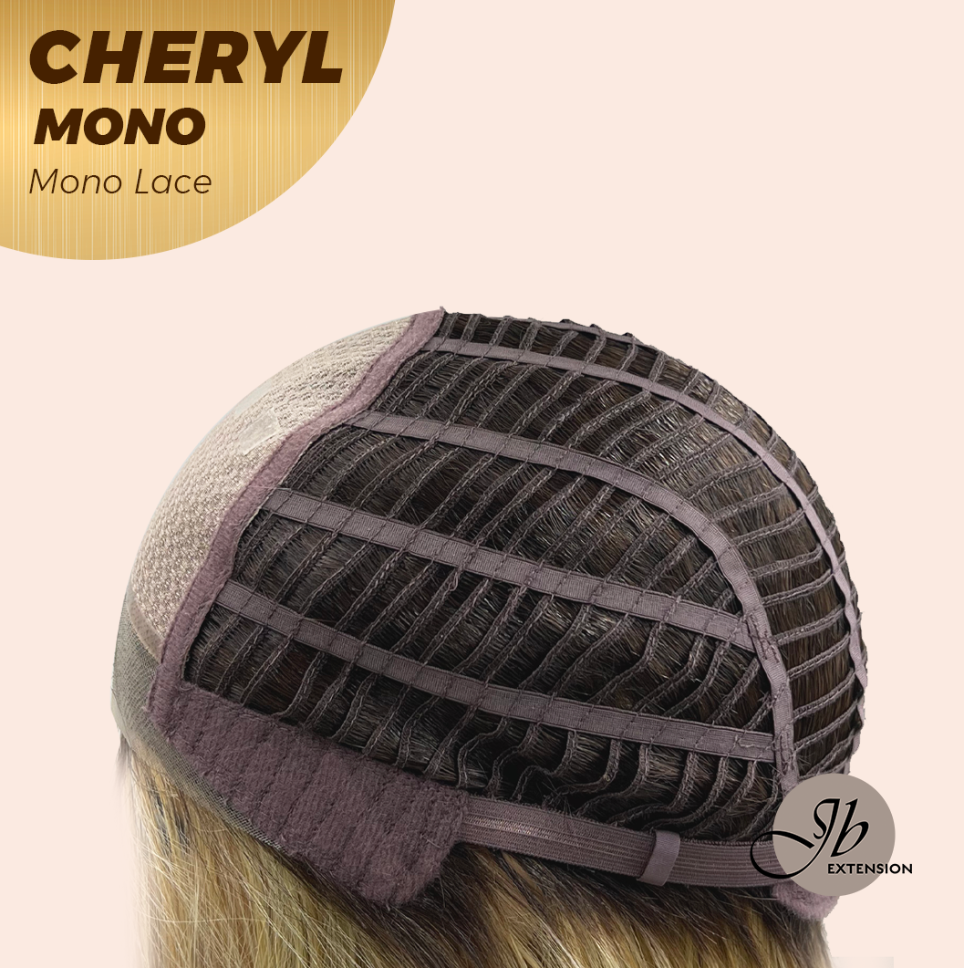 JBEXTENSION CHERYL MONO Monofilament Handmade Wig 6X5 Full Monofilament Hand Tied Top Wig 22 Inches Blonde Mono Lace Wig With Anti-slip Silicone Strips Glueless Wig CHERYL MONO【BENDY EAR TABS】