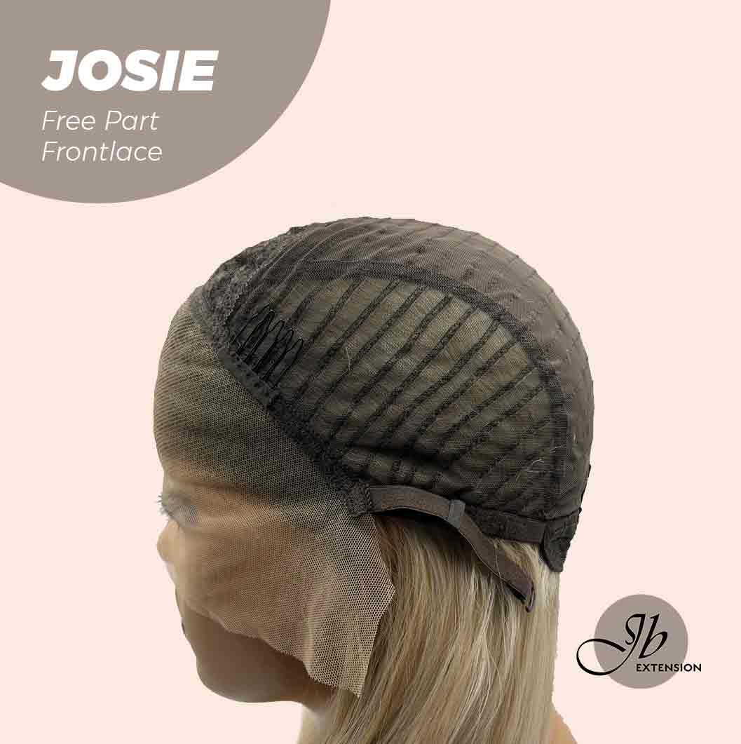 JBEXTENSION 26 Inches Blonde With Dark Root Wave Lace Front Wig.Pre Plucked 6*14 HD Transparent Lace Frontal Glueless Wig JOSIE