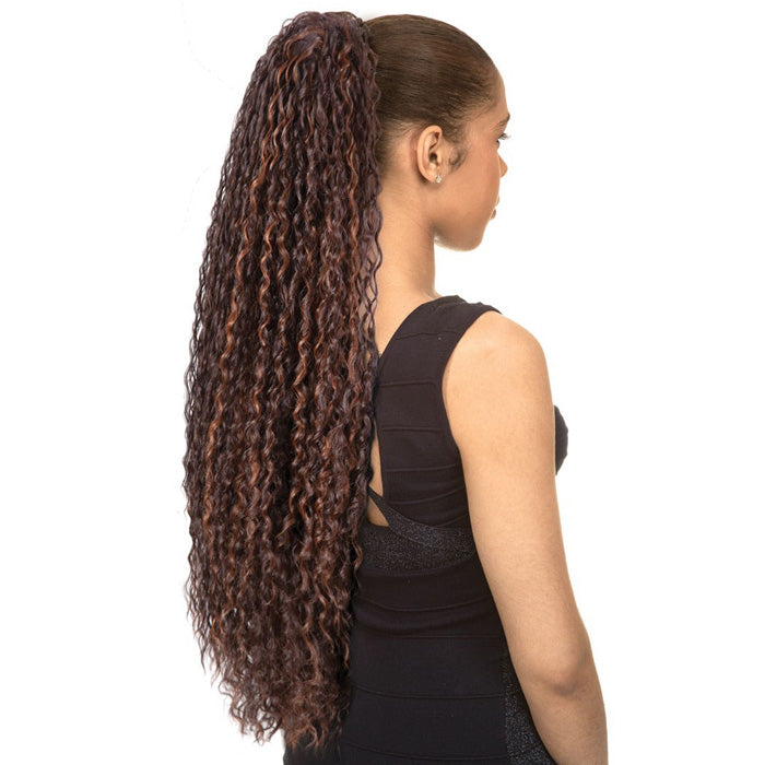 New Born Free Long and Full Drawstring Ponytail - PLF05