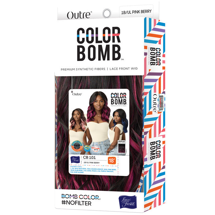 Outre Color Bomb Glueless HD Lace Front Wig - CB 101