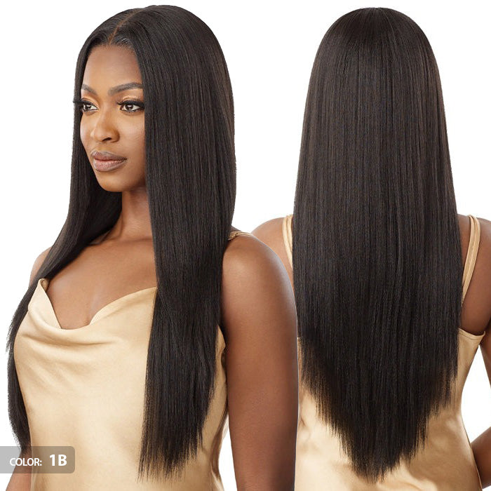 Outre Glueless 5X5 Human Hair Blend HD Lace Closure Wig - HHB-YAKI STRAIGHT 26"