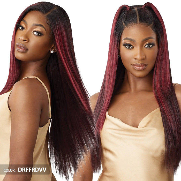 Outre Glueless 5X5 Human Hair Blend HD Lace Closure Wig - HHB-YAKI STRAIGHT 26"
