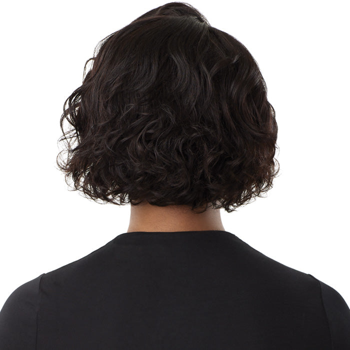 Outre My Tresses Black Label Premium 100% Unprocessed Human Hair HD 13x4 Lace Front Wig - HH-VIRGIN WAVY BOB 10"