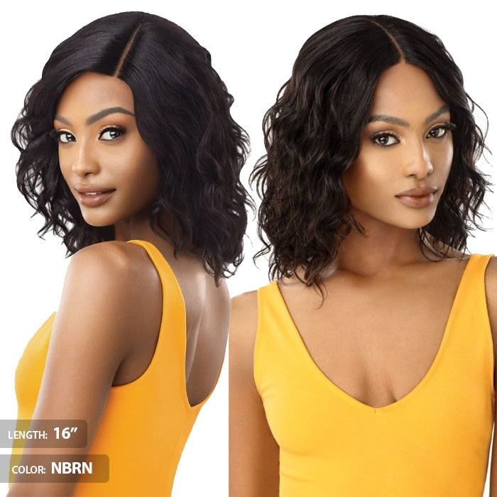 Outre 100% Unprocessed Human Hair Lace Part Daily Wig - CURLY 16-20"