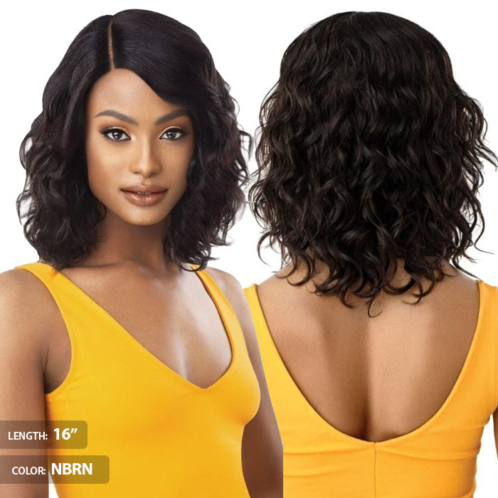 Outre 100% Unprocessed Human Hair Lace Part Daily Wig - CURLY 16-20"