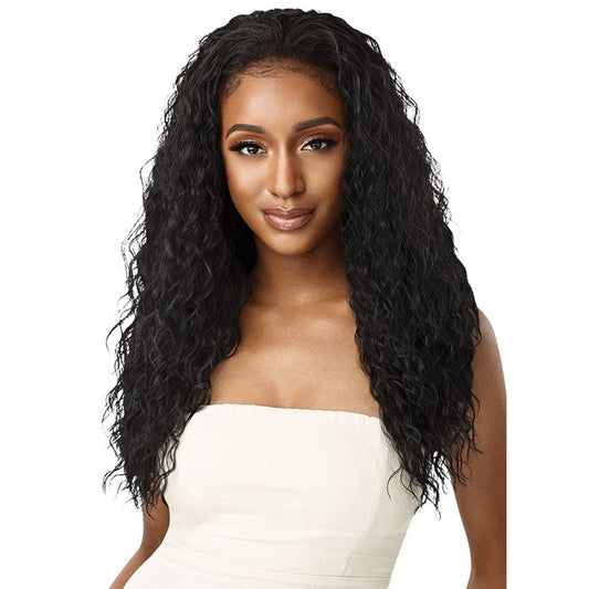 Outre Quick Weave Wet & Wavy Style Half Wig BEACH CURL 24"