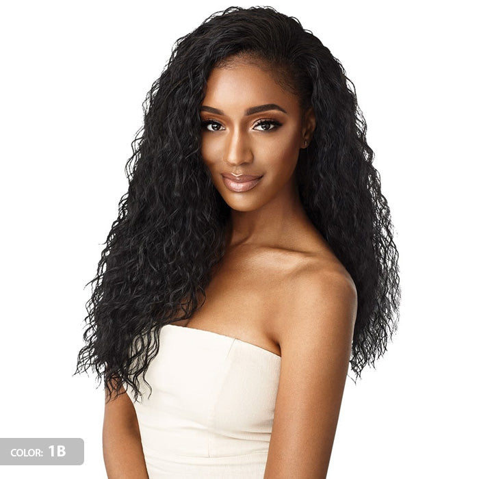 Outre Quick Weave Wet & Wavy Style Half Wig BEACH CURL 24"