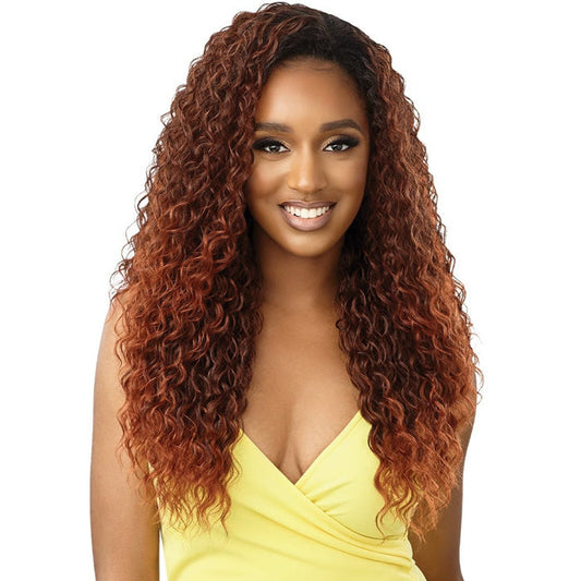Outre Converti Cap Wet and Wavy Half Wig - KISSED BY MIST