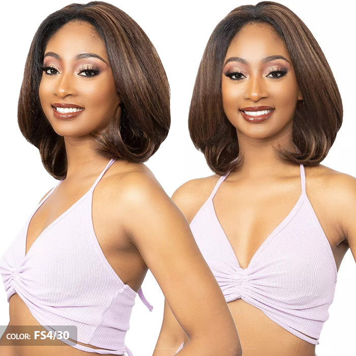 Janet Collection Remy Illusion Easy N Swift 100% Human Hair Prime Unimix Half Wig - AGRA