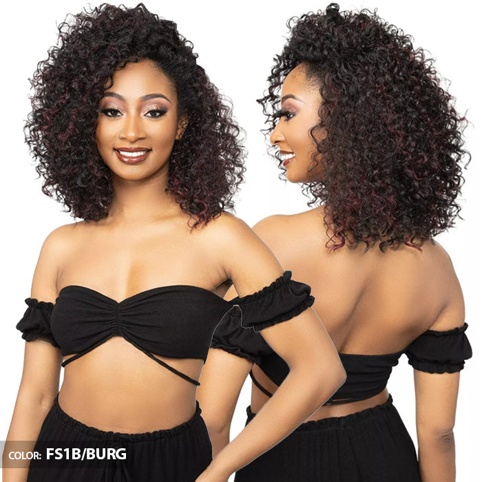 Janet Collection Remy Illusion Easy N Swift 100% Human Hair Prime Unimix Half Wig - DOHA