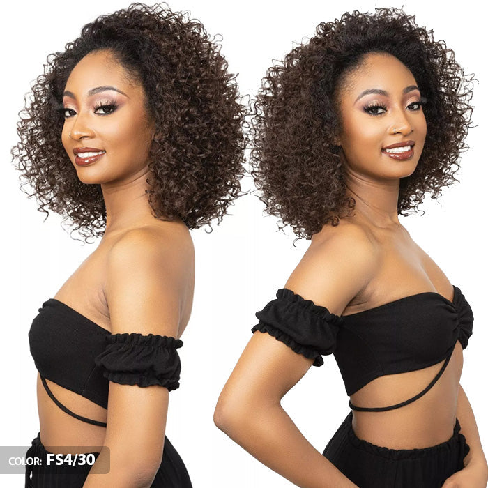 Janet Collection Remy Illusion Easy N Swift 100% Human Hair Prime Unimix Half Wig - DOHA