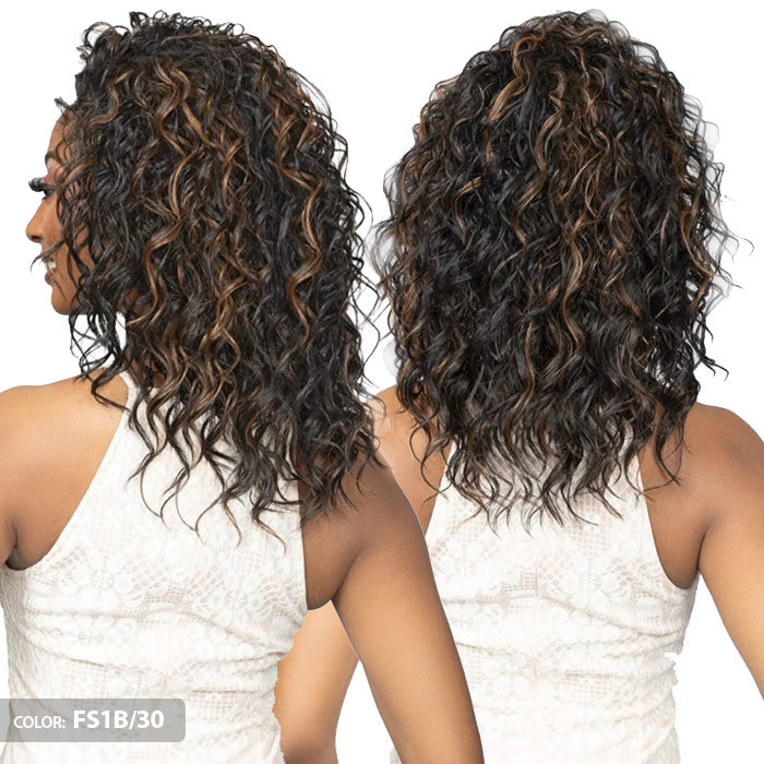 Janet Collection Remy Illusion Easy N Swift 100% Human Hair Prime Unimix Half Wig - KOBE