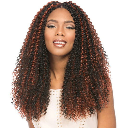 Sensationnel African Collection X-Pression Pre-Looped Crochet Braid ISLAND CURL 14 Inch